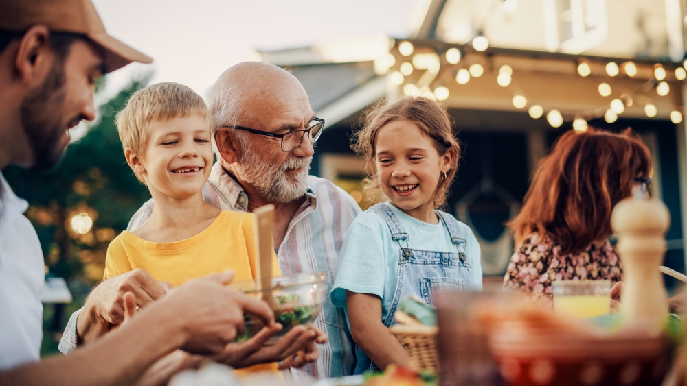 Family spending quality time together